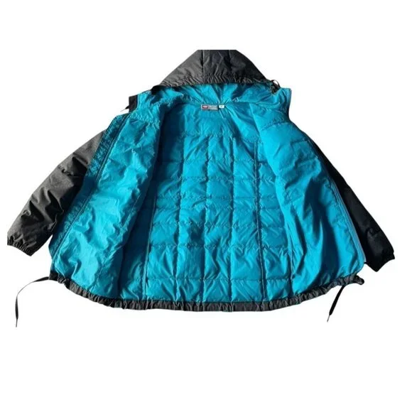 686 Women's Sz S Airflight Down Parka Snowboard Jacket Lagoon Blue Down Filled - Picture 12 of 14
